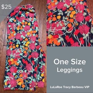 LuLaRoe OS Leggings Fits Size 2-10